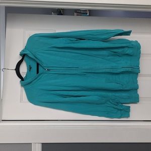 Torrid 3x blue knit zippered sweater